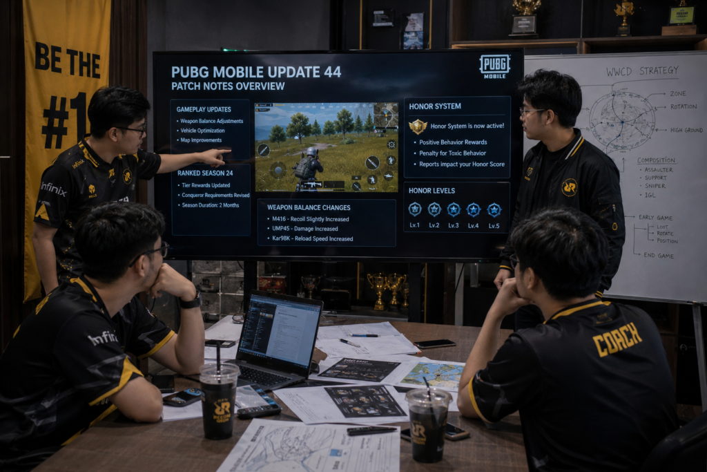 PUBG Mobile 44 Honor System, Cara Bawa Squadmu ke Crown's Abode