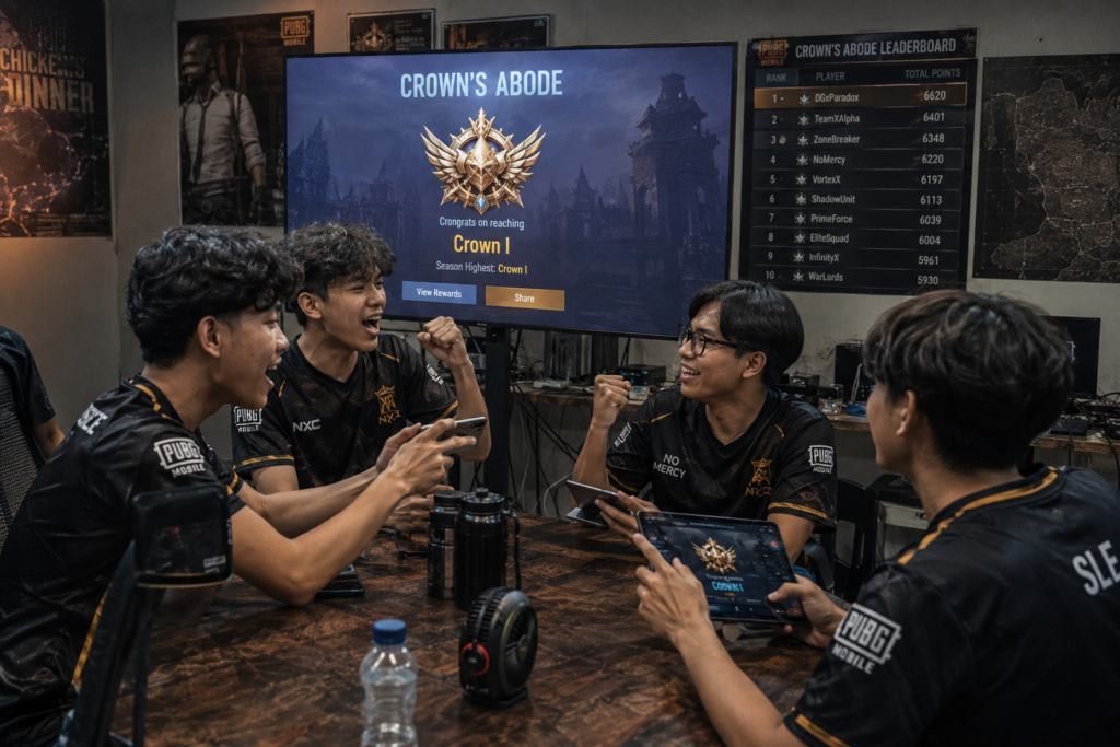 PUBG Mobile 44 Honor System, Cara Bawa Squadmu ke Crown's Abode