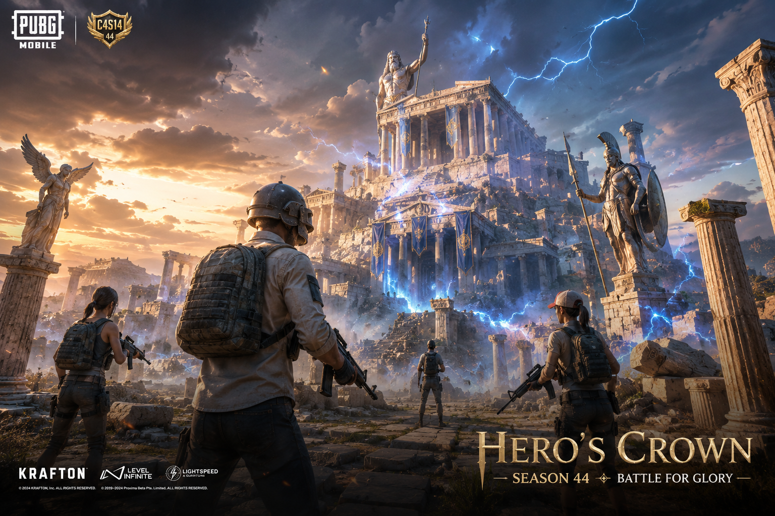 PUBG Mobile Season 44 Hero’s Crown: Erangel Berubah Jadi Mitologi Yunani